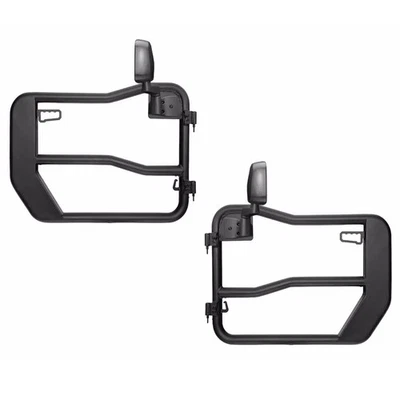 Rugged Ridge Fortis Front Tube Doors w/ Mirrors for Jeep Wrangler JL Gladiator Foto 1 de 4