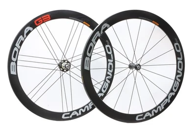 Juego de ruedas Campagnolo Bora carbono tubular G3 Campy buje libre llanta qr 2003 nuevo nos Foto 1 de 4