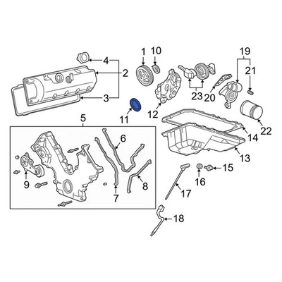 For Lincoln Town Car 1991-2011 Lincoln F4AZ6701A Rear Engine Crankshaft Seal Foto 1 de 4