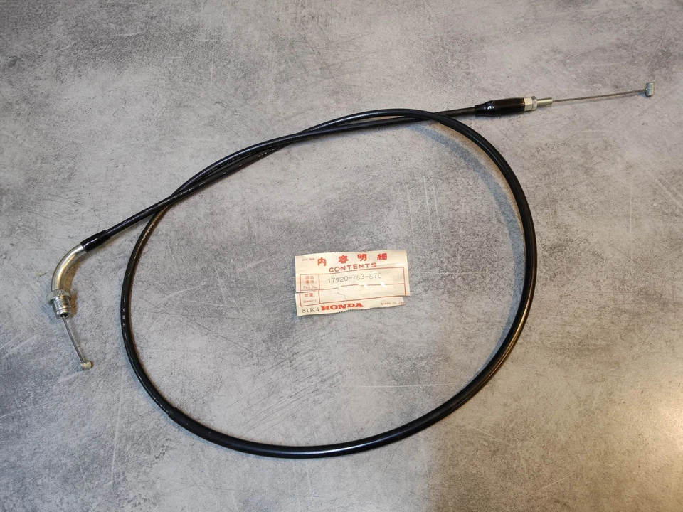 Cable de gaz retour pour GL1100 idem 17920463405 17920371980 HONDA 17920-463-670 - Photo 1/1