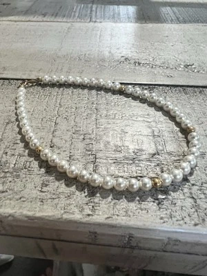 14k & Pearl Beaded 7.5” Tennis Bracelet #9768 - Image 1 of 4