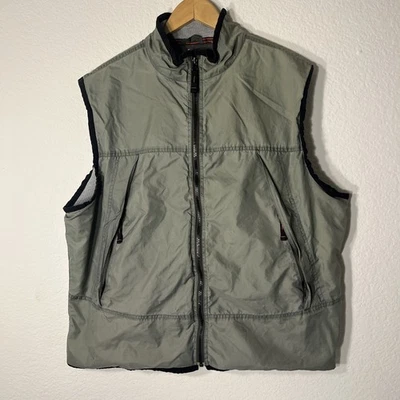 Vintage Y2K Gap Tech Vest Mens Large Full Zip Nylon Gorpcore Windbreaker Green - Image 1 of 4