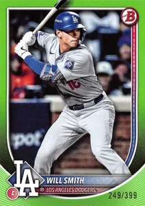 Will Smith 2025 Los Angeles Dodgers Bowman Green #62 /399 - Picture 1 of 2