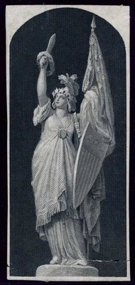 Vignette die proof on india paper, Statue of Freedom,  ABNCo 1880s - Image 1 of 3