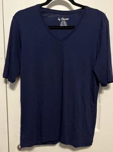 Chico's Midnight Kurzarm Bella Basic Strick Gr. 2 (1214) Neu mit Etikett - Bild 1 von 10