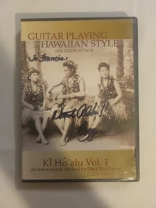 Guitar Playing Hawaiian Style Ozzie Kotani DVD Ki Ho alu Slack Key Autographed - Picture 1 of 3