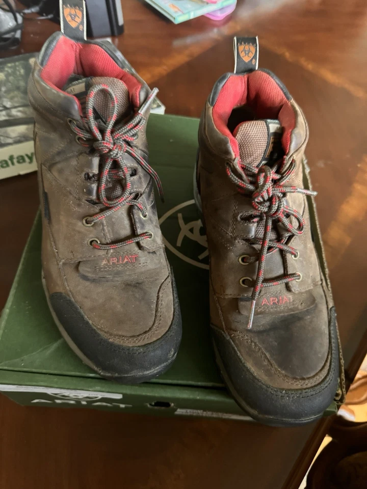 Ariat Terrain H2O Copper Lace Up Waterproof Hiking Boots - Womens Size 10B - Image 1 of 4