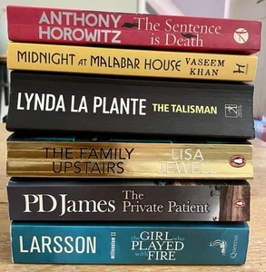 Crime Thriller Books Bundle X 6 Mystery Suspense Fiction Novels Paperback - Picture 1 of 15