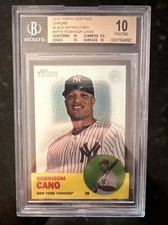 Robinson Cano 2014 Topps Heritage Chrome Black Refractors 10 PRISTINE #HP10 /63