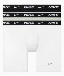 Nike BLACK/WHITE/GREY Men's Stretch Boxer Briefs 3-Pack, US X-Large - Picture 1 of 3