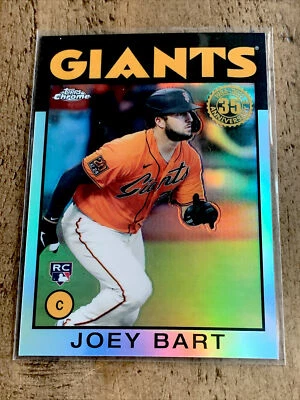 2021 Topps Chrome - JOEY BART - 1986 Anniversary Refractor - #86BC-15 - Rookie - Image 1 of 2