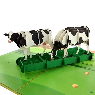 Tarjeta emergente de vacas Foto 1 de 4