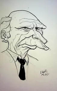 The Simpsons Mr. Burns Original MATT HEBB SIGNED Hand Inked Art - Picture 1 of 3