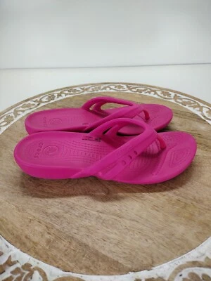 Sandalias de playa Crocs para niños rosa talla J3 cómodas de verano 200801 Foto 1 de 4