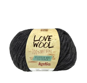Katia Love Wool Charcoal #107 - 85% Wool 15% Alpaca 100g Balls $17.95 Value+ - Picture 1 of 4