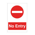 No Entry Safety Sign Sticker Safety Warning