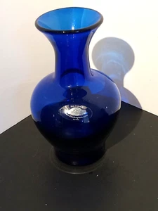 Blenko 9604-F Vase Kobaltblau, 2000 - Bild 1 von 5