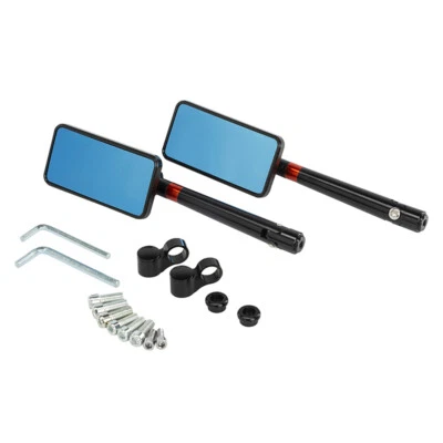 Espejos retrovisores para motocicleta aptos para bicicleta deportiva de calle Chopper Cruiser Quads ATV Foto 1 de 4