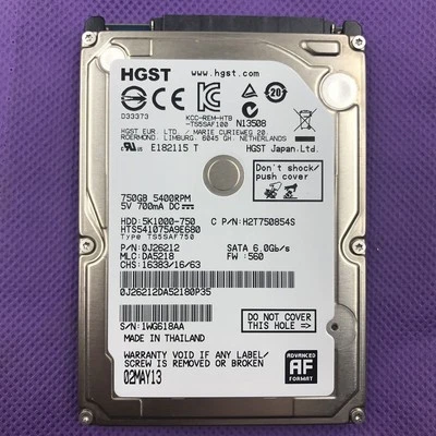 HTS541075A9E680 750GB 2.5" 5400RPM SATA Laptop Hard Drive - Image 1 of 3