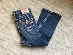 True Religion girls jeans Joey Rainbow bootcut size 6 - Picture 1 of 2