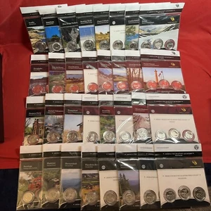 32x 2010-2019 America The Beautiful 3-Coin Quarter Sets P&D&S US Mint - Picture 1 of 9