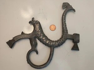 Architectural Sea Serpent Foundry Master Mold #1461 Solid 1 lb Steel 8" Wide - Picture 1 of 4
