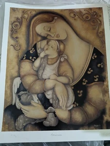 Signed Numbered Print by R Kugesic Embrace Mother Child Artist Proof 36/60 - Picture 1 of 4