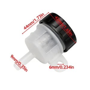 Rear Universal Motor Brake Clutch Master Cylinder Fluid Reservoir Oil Tank Cup - Foto 1 di 8