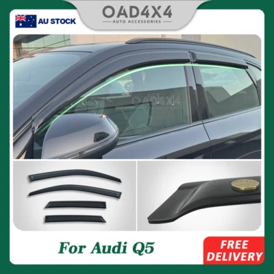 Luxury Weathershields Weather Shields Window Visors For Audi Q5 FY 2017-Onwards - image 1 of 4