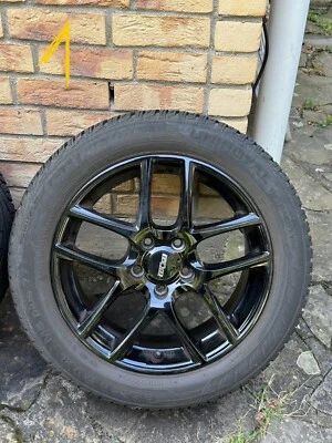 Alufelgen 17 zoll Marke OXXO mit Uniroyal Reifen 215/55 R17 MS PLUS Schneeflocke - Bild 1 von 4