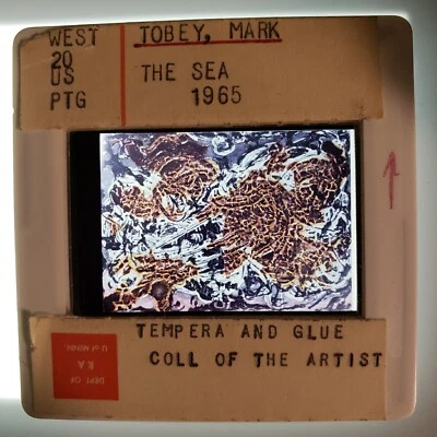 Diapositiva de vidrio Mark Tobey The Sea 1965 Art 35 mm Foto 1 de 4