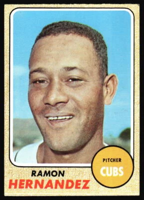 1968 Topps Ramon Hernandez    #382 Chicago Cubs - Image 1 of 2