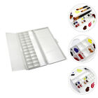 Portable Watercolor Palette with Pigment Trays and Mixing Plate for Artists