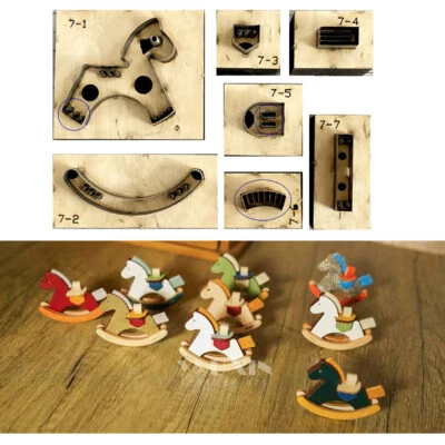 Leather craft Mini Horse Cutter Die Japan Knife Art Template Cutting mould Tools - Image 1 of 4