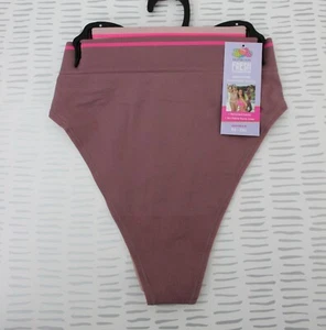 Fresh by Fruit of the Loom Juniors Sneak Chic Seamless Thong 2PK Multicolor NWT - Picture 1 of 5