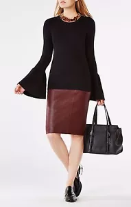NEU BCBGMAXAZRIA WAVERLEY PULLOVER MIT AUSGESTELLTEN ÄRMELN OBERTEIL NJG1X353/B741A GRÖSSE XXS - Bild 1 von 4