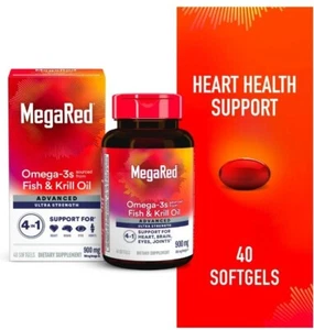 MegaRed Advanced 4in1 900mg- 40 Softgels - Picture 1 of 5