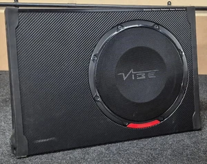 VIBE BLACKAIRT12SACTIVE-V0: Slimline 12 inch Radiator Subwoofer Box and amp - Picture 1 of 5