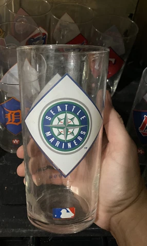Vintage 1994 Seattle Mariners Texaco Souvenir Drinking Glass MLB Cover
