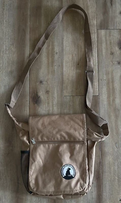 Old School National Wildlife Federation Khaki Tan Crossbody Book  Bag Foto 1 de 4