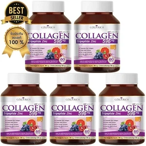 5 Colla Rich Collagen Tripeptide Zinc 596mg Grape Seed Red Orange Acerola Cherry - Picture 1 of 1