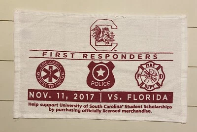 Toalla de juego de rally de fútbol americano South Carolina Gamecocks vs Florida 11/11/2017 Foto 1 de 4