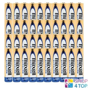 40 MAXELL ALKALINE AAA LR03 BATTERIES 1.5V MICRO MN2400 NEW - Picture 1 of 1
