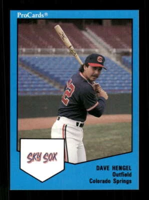 1989 ProCards Colorado Springs Sky Sox 243 Dave Hengel BXCP38 - Image 1 of 2