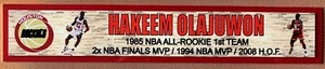 HAKEEM OLAJUWON  HOUSTON ROCKETS  FULL COLOR NAME PLATE - Picture 1 of 1