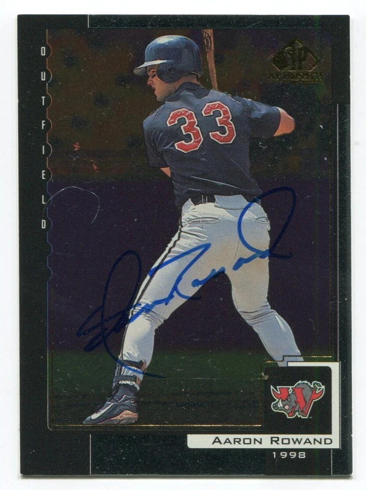 2000 SP Top Prospects Aaron Rowand Signed Card Baseball Autograph #129 - Image 1 of 2