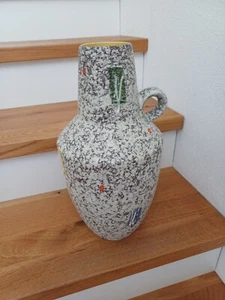 🟠 Scheurich Vase 40 cm – West Germany Keramik – 60er Vintage – Fat Lava Stil - Bild 1 von 7