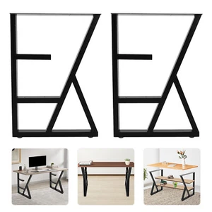 2PCS Iron K-Shaped Dining Table Legs for bedrooms, living rooms, balconies New - Picture 1 of 21