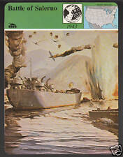BATTLE OF SALERNO 1943 WW2 WWII History Italy World War II STORY OF AMERICA CARD