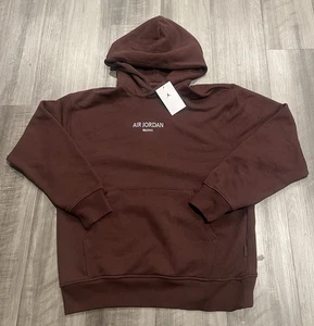 Größe Medium Nike Air Jordan Wordmark Peking braun Hoodie HJ3450 227 UVP $ 130 - Bild 1 von 5